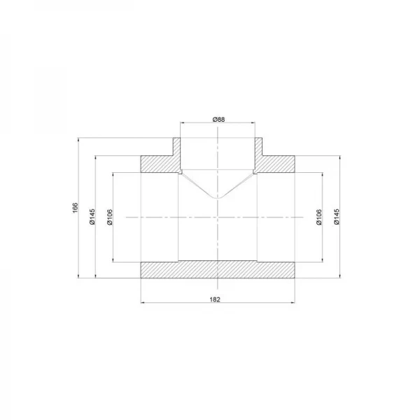 Тройник PPR Thermo Alliance 110х90х110