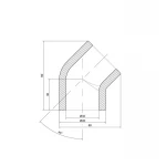 Уголок PPR Thermo Alliance 32, 45°