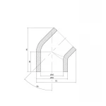 Уголок PPR Thermo Alliance 40, 45°