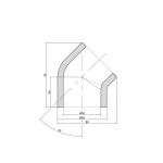 Уголок PPR Thermo Alliance 50, 45°