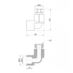 Уголок PPR Thermo Alliance с накидной гайкой 20х1/2