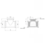 Трійник Icma 3/4
