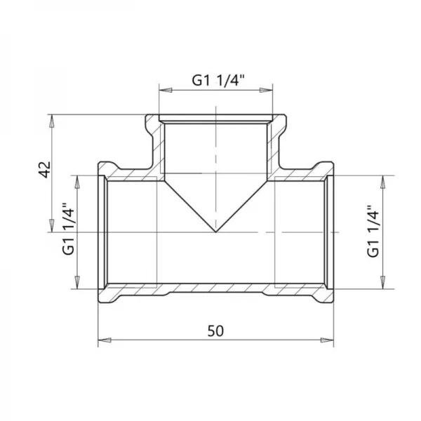 Трійник 1 1/4