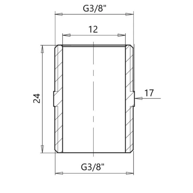 Ниппель Icma 3/8