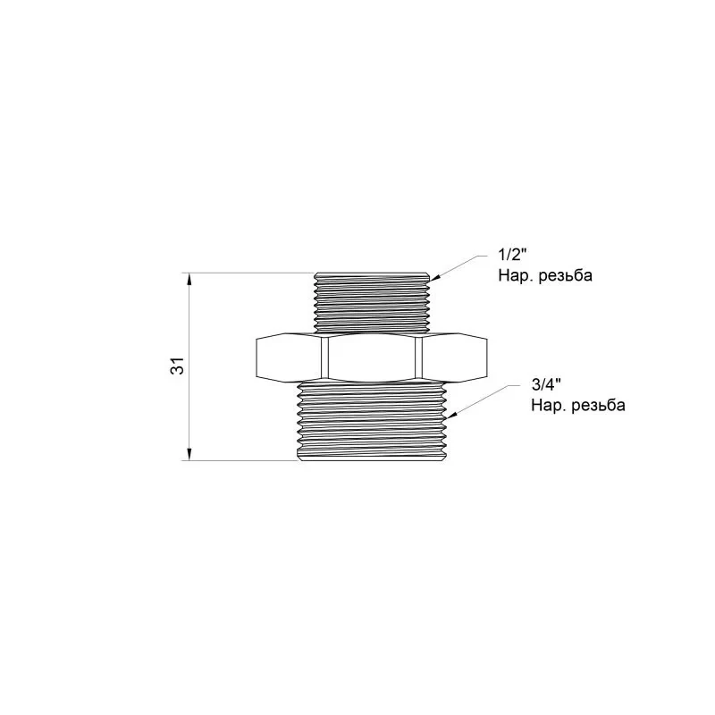 Ниппель Icma 1/2