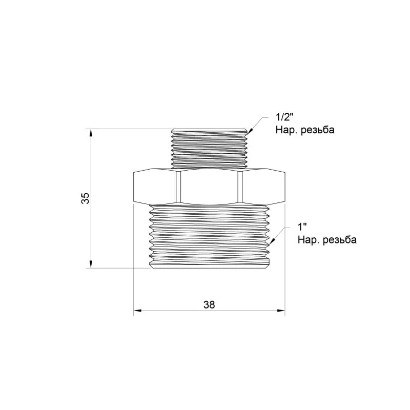 Ниппель Icma 1/2