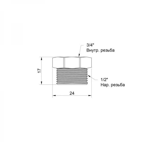 Футорка Icma 1/2