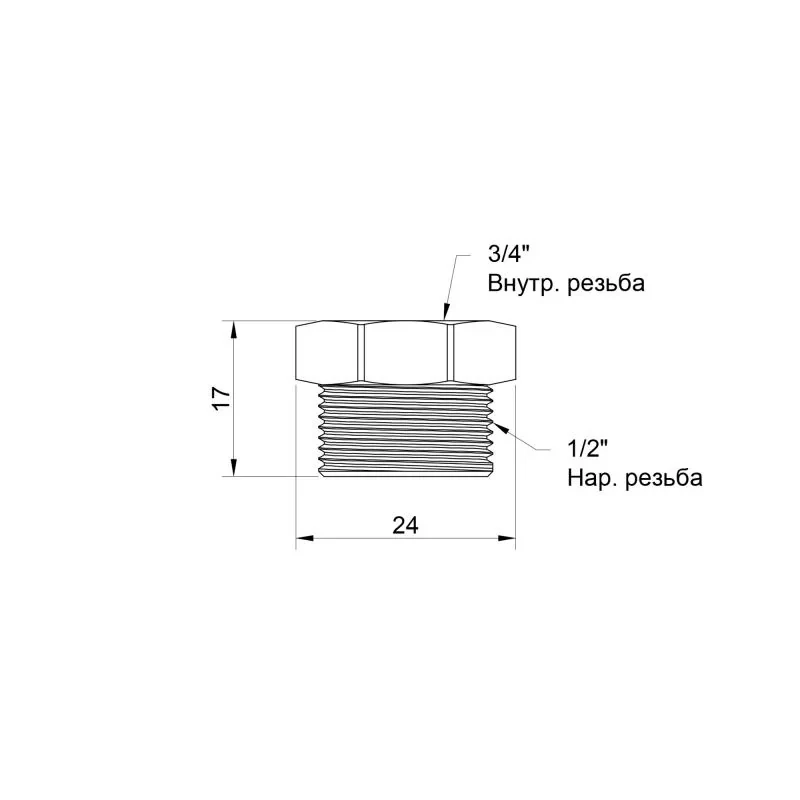 Футорка Icma 1/2