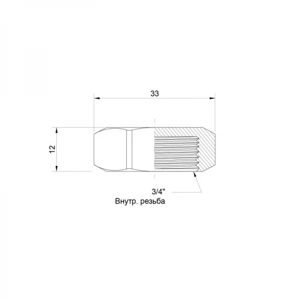 Заглушка Icma 3/4
