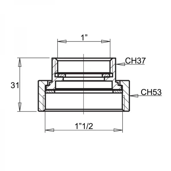 Переходник плоский Icma 1
