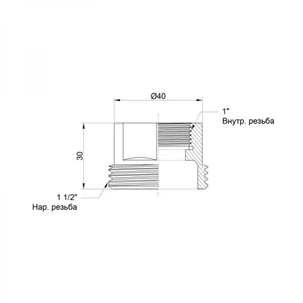 Переходник плоский Icma 1