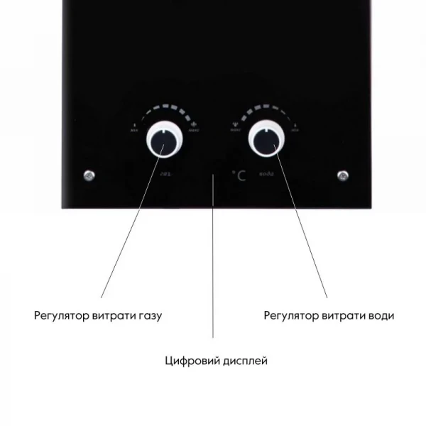 Колонка газовая дымоходная Thermo Alliance JSD20-10GD 10 л панель из стекла Black