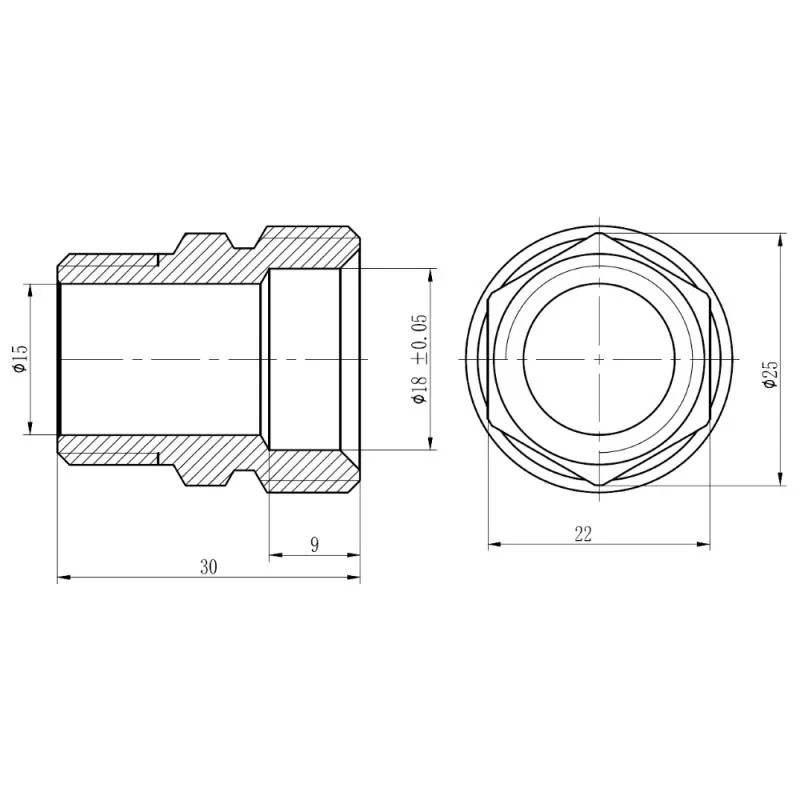 Муфта обжимная SD Forte 20х1/2