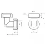 Уголок обжимной SD Forte 20 SF173W2020