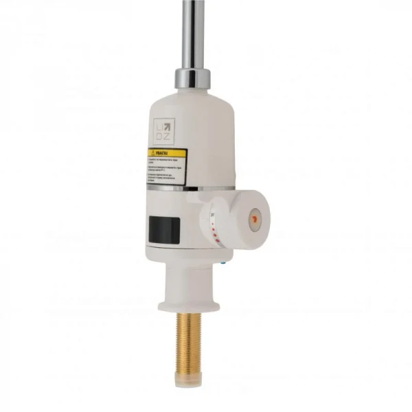 Проточный кран-водонагреватель кухонный для кухни Lidz Warm 056 LDWAR056WCR24984 White / Chrome