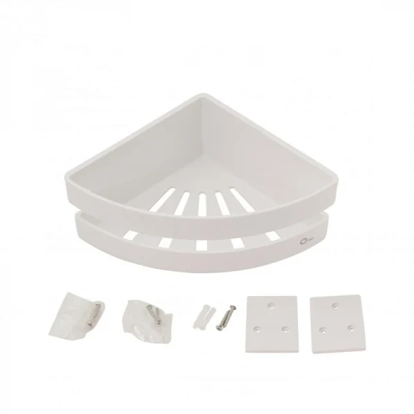 Полка угловая Qtap Police пластиковая QTPL01 White