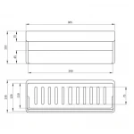 Полка универсальная Qtap Police пластиковая QTPL02 White