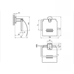 Держатель для туалетной бумаги Qtap Liberty QTLIBCRM1151 Chrome