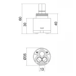 Картридж для смесителя Lidz Repair 35 (k35) LDREP3525841