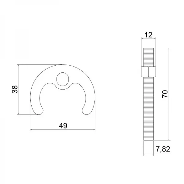 Крепление для смесителя Lidz Repair 010 LDREP010CRM25842 Chrome