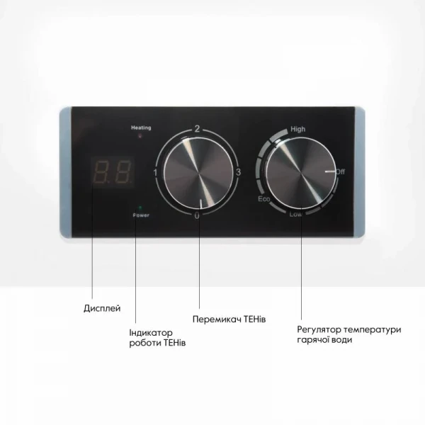 Водонагреватель электрический Thermo Alliance 50 л плоский горизонтальный, мокрый ТЭН 2 кВт (0,8+1,2) DT50H20G(PD)