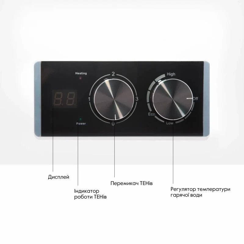 Водонагреватель электрический Thermo Alliance 100 л плоский горизонтальный, мокрый ТЭН 2 кВт (0,8+1,2) DT100H20G(PD)