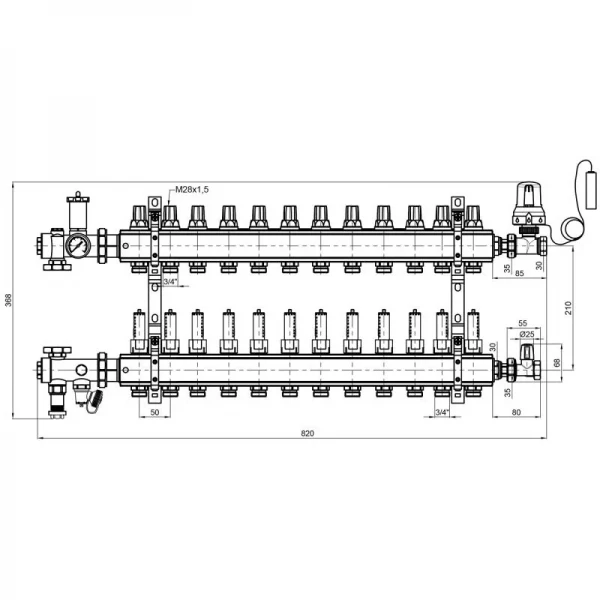 Коллекторная группа Icma 3/4