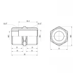 Ниппель удлиненный SD Forte 1/2