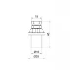 Заглушка пресс Icma 16х2 №417