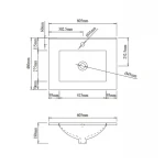 Раковина Qtap Albatross 600х460х180 White с донным клапаном QT01113060CW