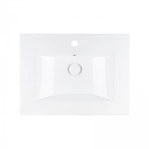 Раковина Qtap Albatross 600х460х180 White с донным клапаном QT01113060CW