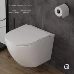 Унітаз підвісний Qtap Robin безобідковий з сідінням Soft-close QT1333046ENRW