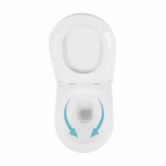 Унітаз підвісний Qtap Robin безобідковий з сідінням Soft-close QT1333046ENRW