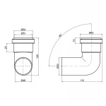 Колено PPR канализационное TA Sewage 50, 90°