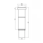 Муфта PPR канализационная TA Sewage 50 компенсационная