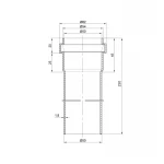 Труба PPR канализационная TA Sewage 50х2, 0,25 м