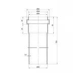 Труба PPR канализационная TA Sewage 50х2, 0,75 м