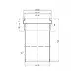Труба PPR канализационная TA Sewage 110х2,7, 0,75 м