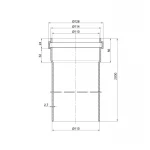 Труба PPR канализационная TA Sewage 110х2,7, 2 м