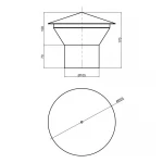 Грибок вентиляционный PPR TA Sewage 110