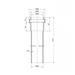 Труба PPR канализационная TA Sewage 32х1,8, 0,315 м