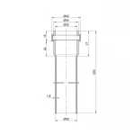 Труба PPR канализационная TA Sewage 32х1,8, 0,5 м