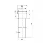 Труба PPR канализационная TA Sewage 32х1,8, 1,5 м