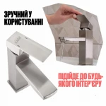 Смеситель для раковины Lidz Kubis 001F (k35) LDKUB001FNKS28534 Nickel