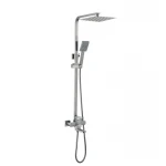 Душевая система универсальная Lidz Kubis 1030 на три потребителя (с изливом) (k35) LDKUB1030NKS28538 Nickel