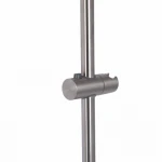 Душова стійка з тримачем універсальна Lidz Niagara 320 660 мм округла LDNIA320NKS28543 Nickel