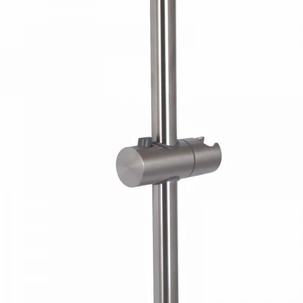 Душова стійка з тримачем універсальна Lidz Niagara 320 660 мм округла LDNIA320NKS28543 Nickel