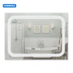 Дзеркало Qtap Mideya (DC-F906) 800х600 з LED-підсвічуванням Touch, з димером, рег. яскравості QT2078F906W