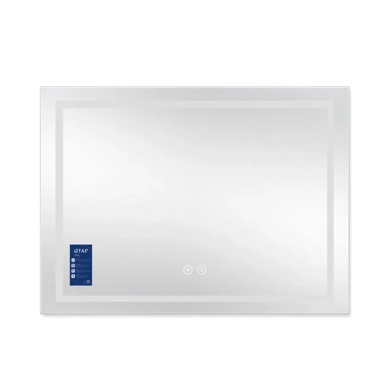 Дзеркало Qtap Mideya (DC-F904) 800х600 з LED-підсвічуванням Touch, з димером, рег. яскравості QT2078F904W