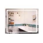 Зеркало Qtap Mideya (DC-F908) 800х600 с LED-подсветкой Touch, с диммером, рег. яркости QT2078F908W